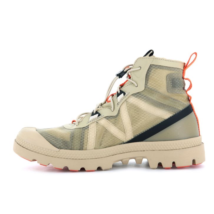 Baskets Palladium Travel Lite+ Adventure High Tops Homme Vert Olive | FR UJS198Z